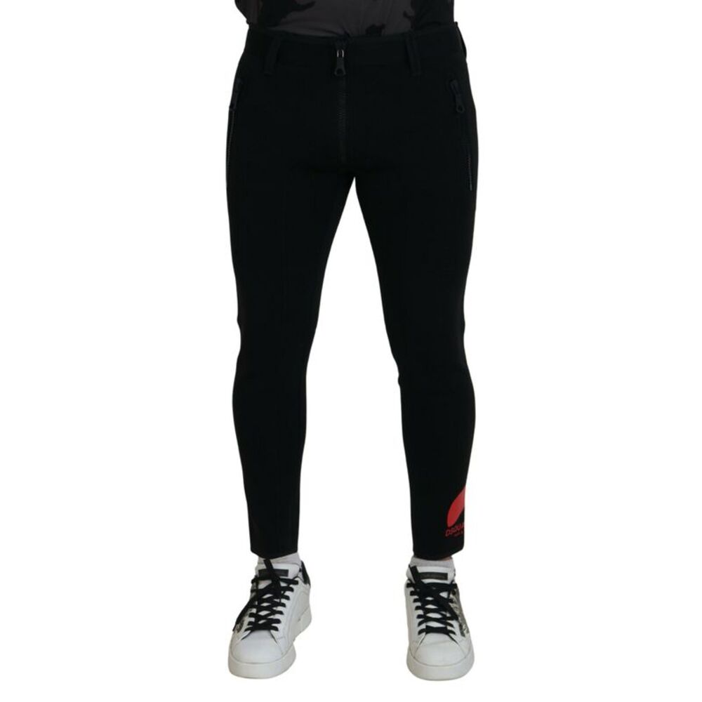 Dsquared² Back Polyamide Slim Fit Logo Print Men's Pants